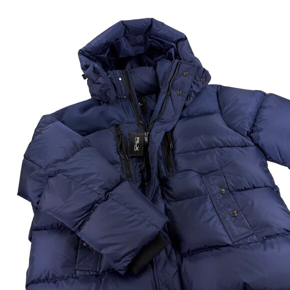 Ralph Lauren RLX Garston Hooded Down Puffer Ski Jacket Mens XXL Navy NWT - Picture 3 of 13